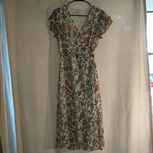 Floral wrap dress